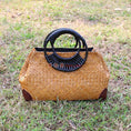 Load image into Gallery viewer, Helda Retro Travel Bag Hand-Woven
