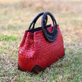 Load image into Gallery viewer, Helda Retro Travel Bag Hand-Woven
