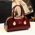 Load image into Gallery viewer, Sade Patent Leather Bag with Gold Details
