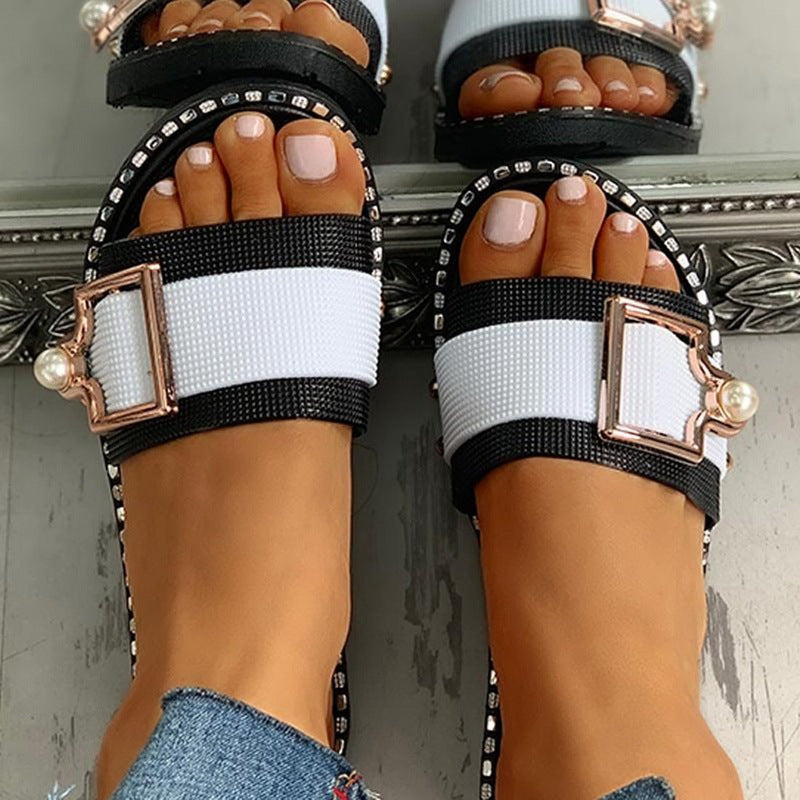 Zara Buckles Woman's Causal Sandals