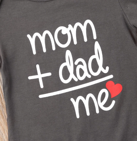 Mateo Boy's Mom Dad Me Onesie