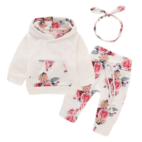 Emily Three piece Spring Floral Hooded Sweatsuit