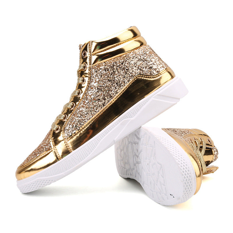 Jett High-Top Patent Leather Sneakers