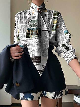 Guardian Newspaper Print Shirt