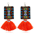 Load image into Gallery viewer, Nia Tribal Tassel Earrings
