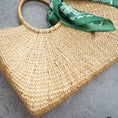 Load image into Gallery viewer, Woven Straw Summer Beach Tote Bag
