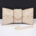 Load image into Gallery viewer, Rhinestone and Pearl Party Clutch
