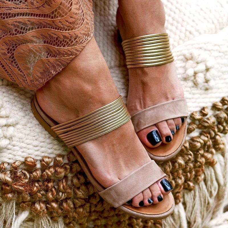 Aria Tribal Multimedia Flat Slippers