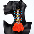 Load image into Gallery viewer, Nia Tribal Tassel Earrings
