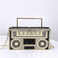 Load image into Gallery viewer, Roxy Rhinestone Boom Box Handbag
