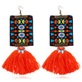 Load image into Gallery viewer, Nia Tribal Tassel Earrings
