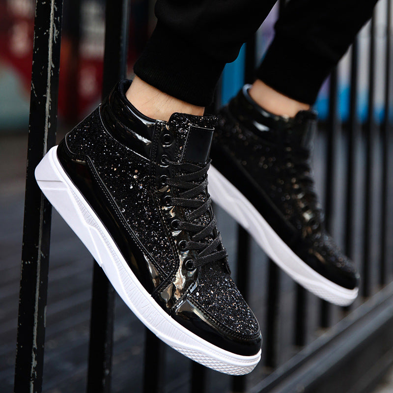 Jett High-Top Patent Leather Sneakers