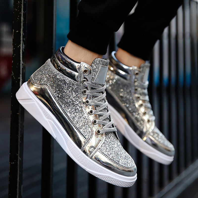 Jett High-Top Patent Leather Sneakers
