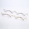 Load image into Gallery viewer, statement geometric glasses with crystal detail luxury fashion eyewear
