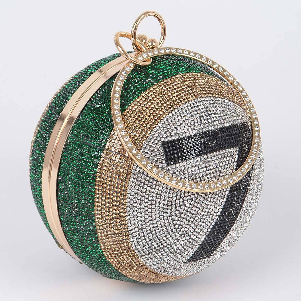 Billiard Ball Rhinestone Clutch