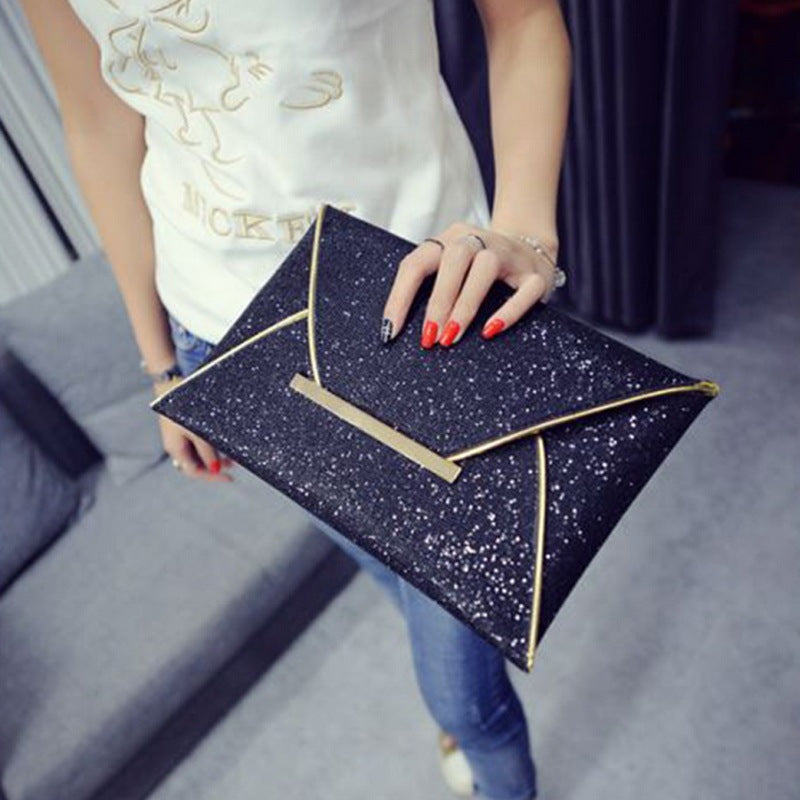 Modulysa Sequin Envelope Clutch