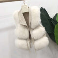 Load image into Gallery viewer, Lyxira Women's Fashion Faux Fur Vest Coat
