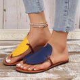 Load image into Gallery viewer, Frankie Casual Color-matching Clip-toe Sandals Summer Outdoor Flat Slippers For Women Flip Flops Shoes
