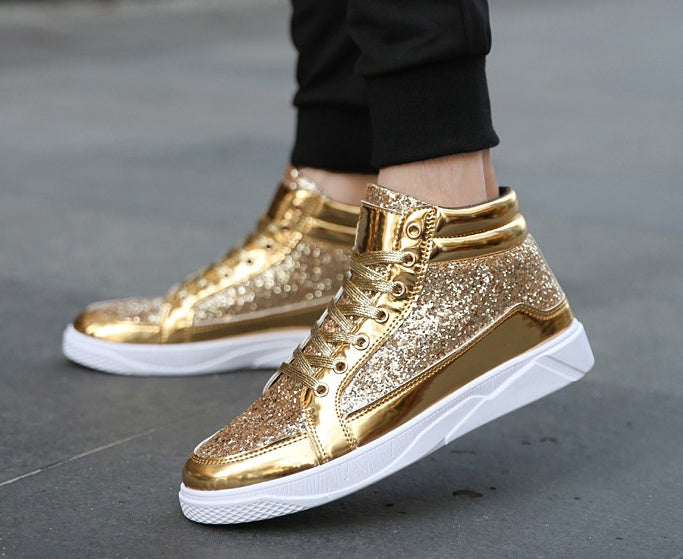 Jett High-Top Patent Leather Sneakers