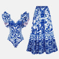 Load image into Gallery viewer, Nova Women's One-piece Slimming Vacation Beach Hot Springs Bikini Set and or Maxi Skirt
