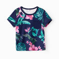 Load image into Gallery viewer, Family Matching Floral Panel Tee and Flower Pattern Dress
