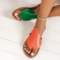 Load image into Gallery viewer, Frankie Casual Color-matching Clip-toe Sandals Summer Outdoor Flat Slippers For Women Flip Flops Shoes
