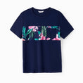 Load image into Gallery viewer, Family Matching Floral Panel Tee and Flower Pattern Dress
