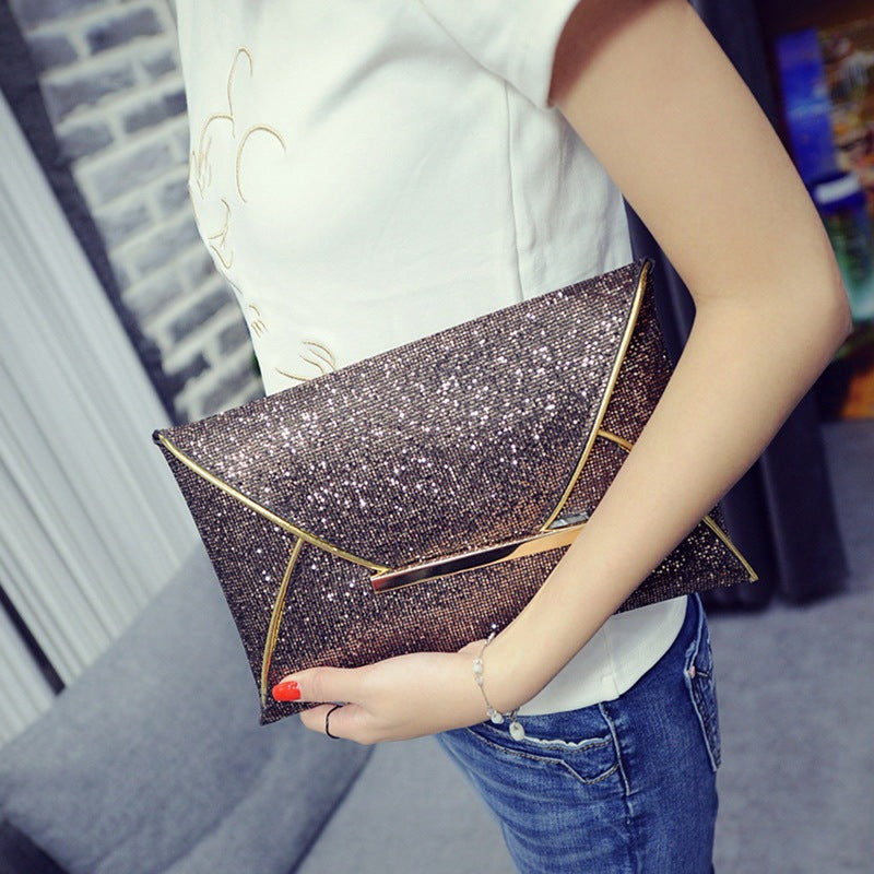 Modulysa Sequin Envelope Clutch