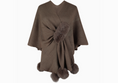 Load image into Gallery viewer, Anastasia Furball Cape Sweater Shawl
