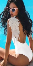 Load image into Gallery viewer, Angela Woman's Wings One-Piece Swimsuit
