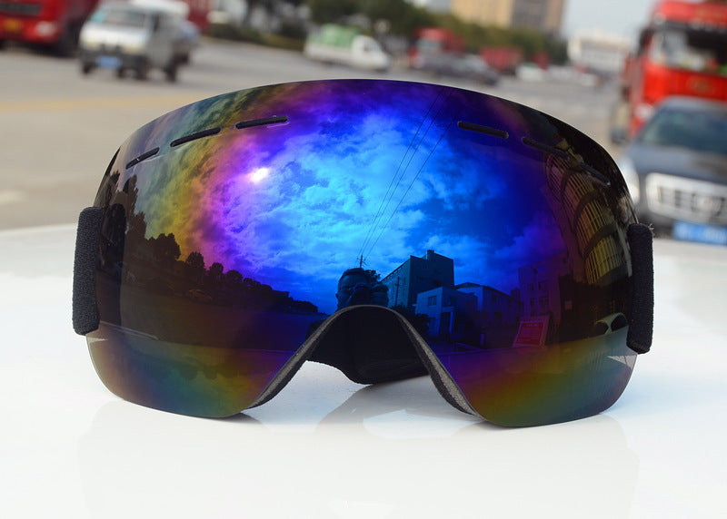 Aspen Ski Goggles Anti-fog and Sand-proof Large Spherical Glasses blue