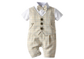 Load image into Gallery viewer, Lincoln Plaid Waistcoat Romper
