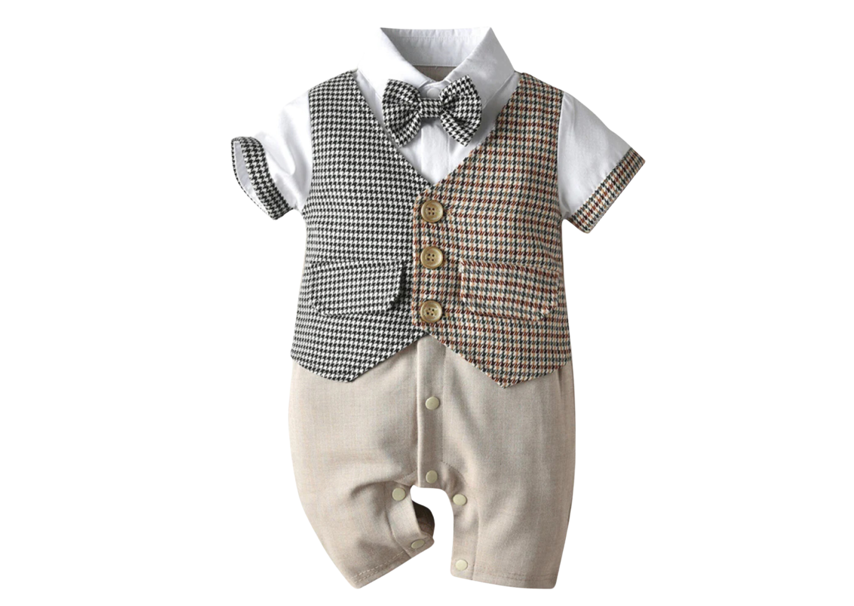 Remington Houndstooth Baby Boy Suit