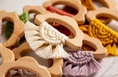 Load image into Gallery viewer, Organic Macramé Wood Teethers For Babies  Made in USA. All colors
