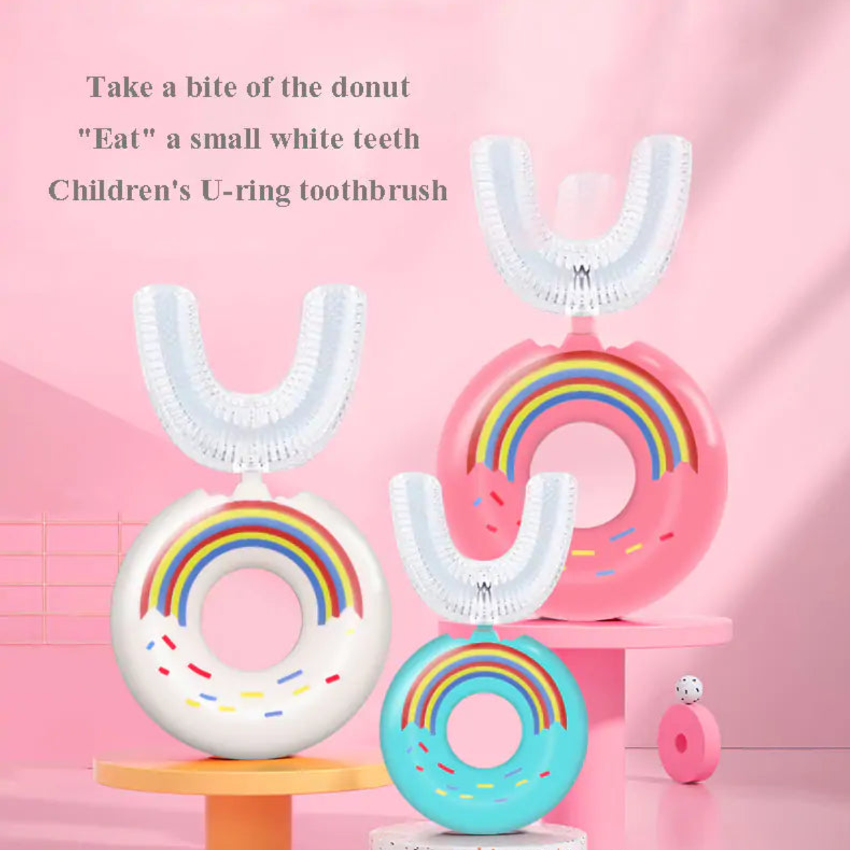 Finley Silicone Baby U-Shaped Toothbrush Crafted from soft silicone, it's gentle on delicate gums and promotes effective cleaning