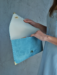 Load image into Gallery viewer, Betty Denim Blue Envelope Clutch Bag
