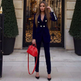Load image into Gallery viewer, Bravessa Slim Fit Women's Velvet Two-Piece Suit
