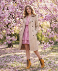 Load image into Gallery viewer, Honey Wheat stiletto boots for women with lace-up front and modern design
