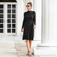 Load image into Gallery viewer, Cindy Sweater dress black front
