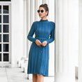 Load image into Gallery viewer, Cindy Sweater dress blue front
