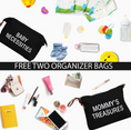 Load image into Gallery viewer, CHQEL Mommy Bag Tote with 2 Organizers, Multifunctional
