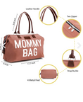 Load image into Gallery viewer, Pink Baby Diaper Bag Set Mommy Bags For Hospital & Functional Large Baby Diaper Travel Bag For Baby Care
