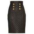 Load image into Gallery viewer, Demi Quilted Faux Leather High Waist Pencil Skirt
