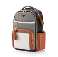 Load image into Gallery viewer, Coffee and Cream Boss Plus™ Backpack Diaper Bag
