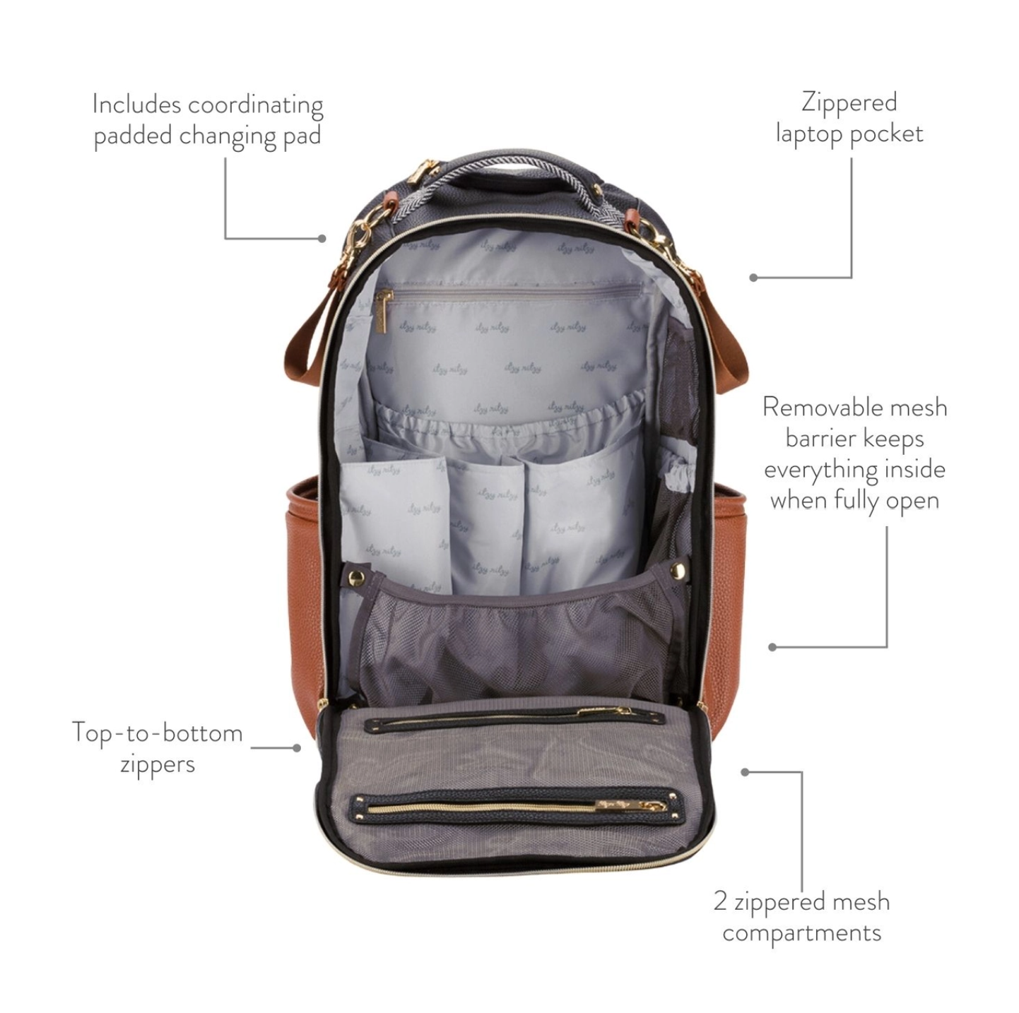 Coffee and Cream Boss Plus™ Backpack Diaper Bag