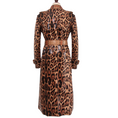 Load image into Gallery viewer, Elextra British-Style Leopard Trench Coat
