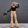 Load image into Gallery viewer, Ivanessa Corduroy High Waisted Bell Bottom Pants
