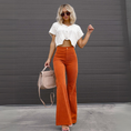 Load image into Gallery viewer, Ivanessa Corduroy High Waisted Bell Bottom Pants
