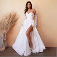 Load image into Gallery viewer, Kaelith Satin Strapless Bridal Ball Gown
