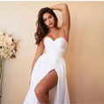 Load image into Gallery viewer, Kaelith Satin Strapless Bridal Ball Gown
